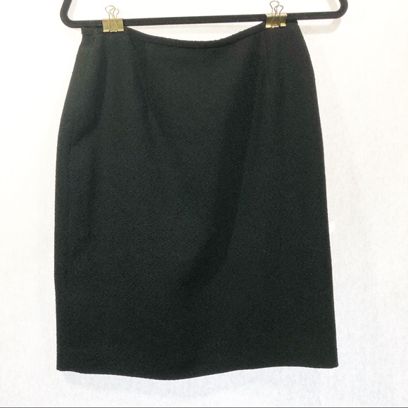Lafayette 148 New York skirt black size 10 career - Picture 1 of 7